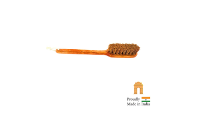 Palmera Coir Body Brush for Dry Brushing- Removes Dead Skin, Treats Cellulite & Stimulates Blood Flow (25cm, Brown) (Pack of 1)