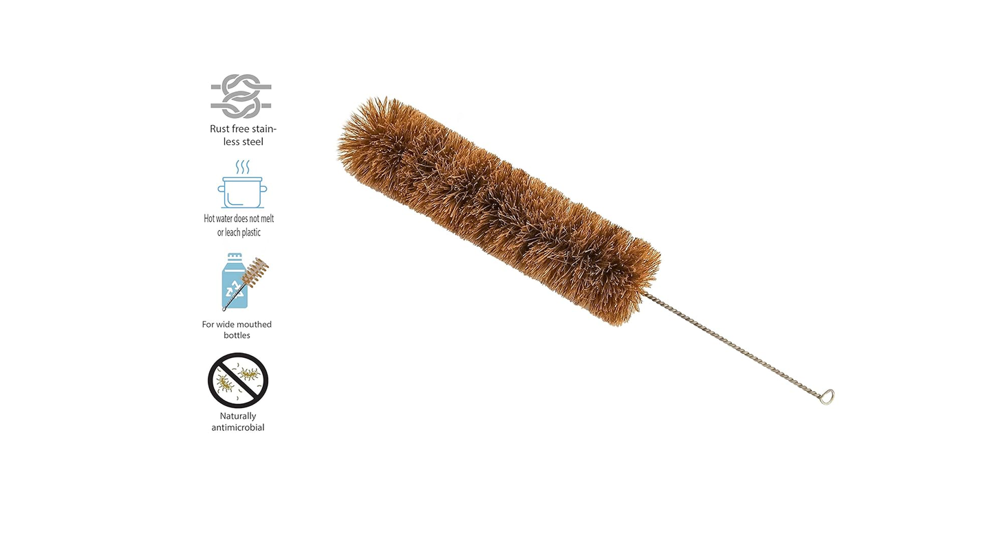 Palmera Coir Fibre Long Water Bottle Cleaning Brush