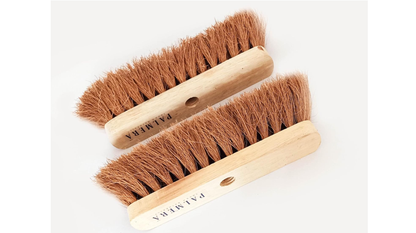 Palmera Coir Indoor Natural Lightweight Broom Head|1year Warranty|Flagged Bristle|Removes Cobwebs|CoirPro Bristle |Plastic Free|Wither Free Unlike Jhaadu|Brown 10 inch(1pc)