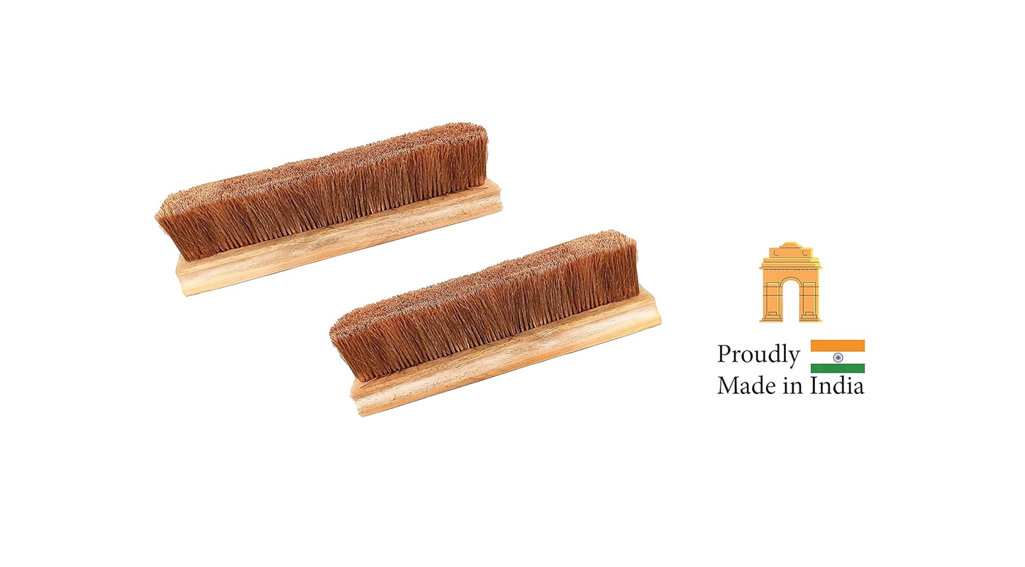Palmera Premium Coir Lint Brush (Large, Brown) (Pack of 2)