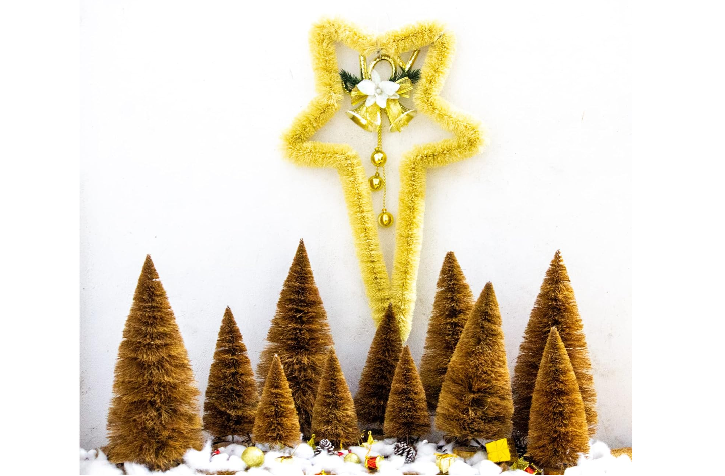 Palmera Natural Coir Christmas Tree for Seasonal Decorations on Crib(Pack of 1, Height 38cm)