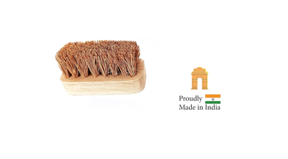 Palmera Goldsmith Coir Washing Brush for Utensils (Bassine Fibre, Brown) (Pack of 1)