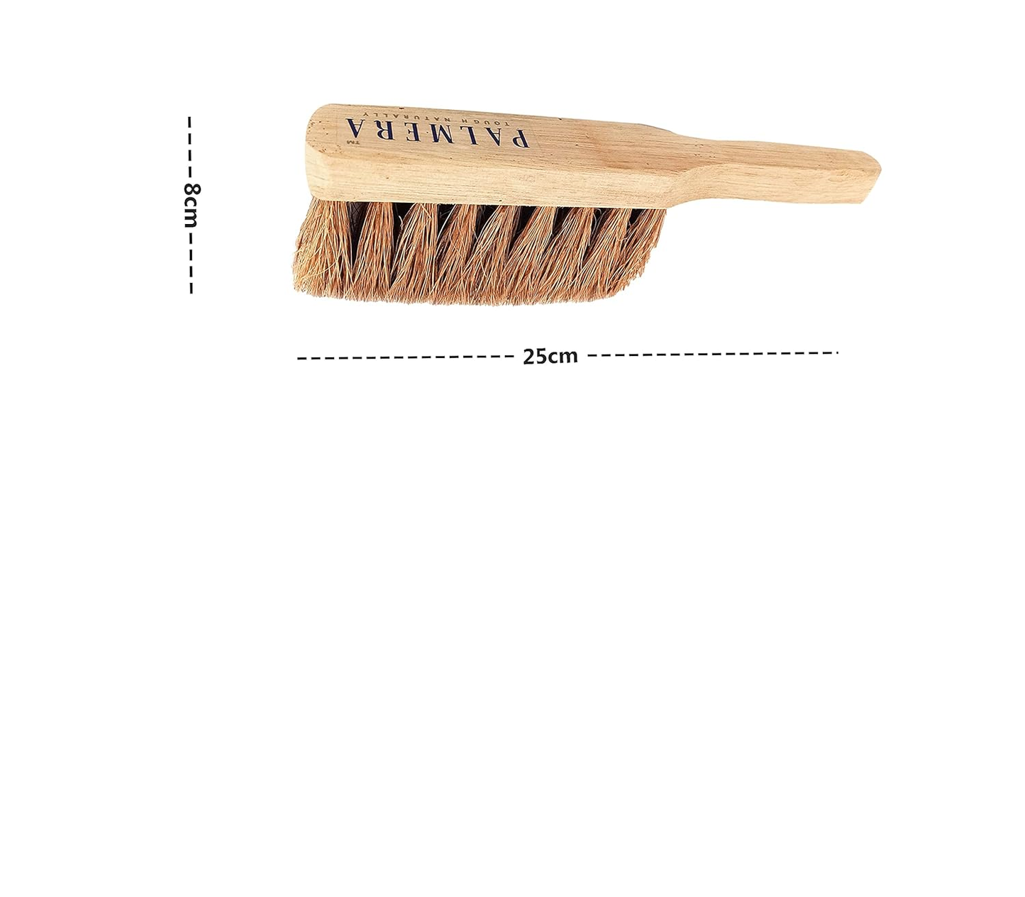 Palmera Coir Flat Banister Brush-350Gram(Natural Wood, Pack of 2)