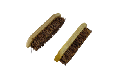 Palmyrah Natural Brush | India Business International | For Cleaning Home Bathroom Floor, Kitchen, Tile, Utensil, Car Wheels | Heavy Duty Brush for Scrubbing | Brown, 22x10.5x6 cm, 350 gm, 2 Qty. Pack