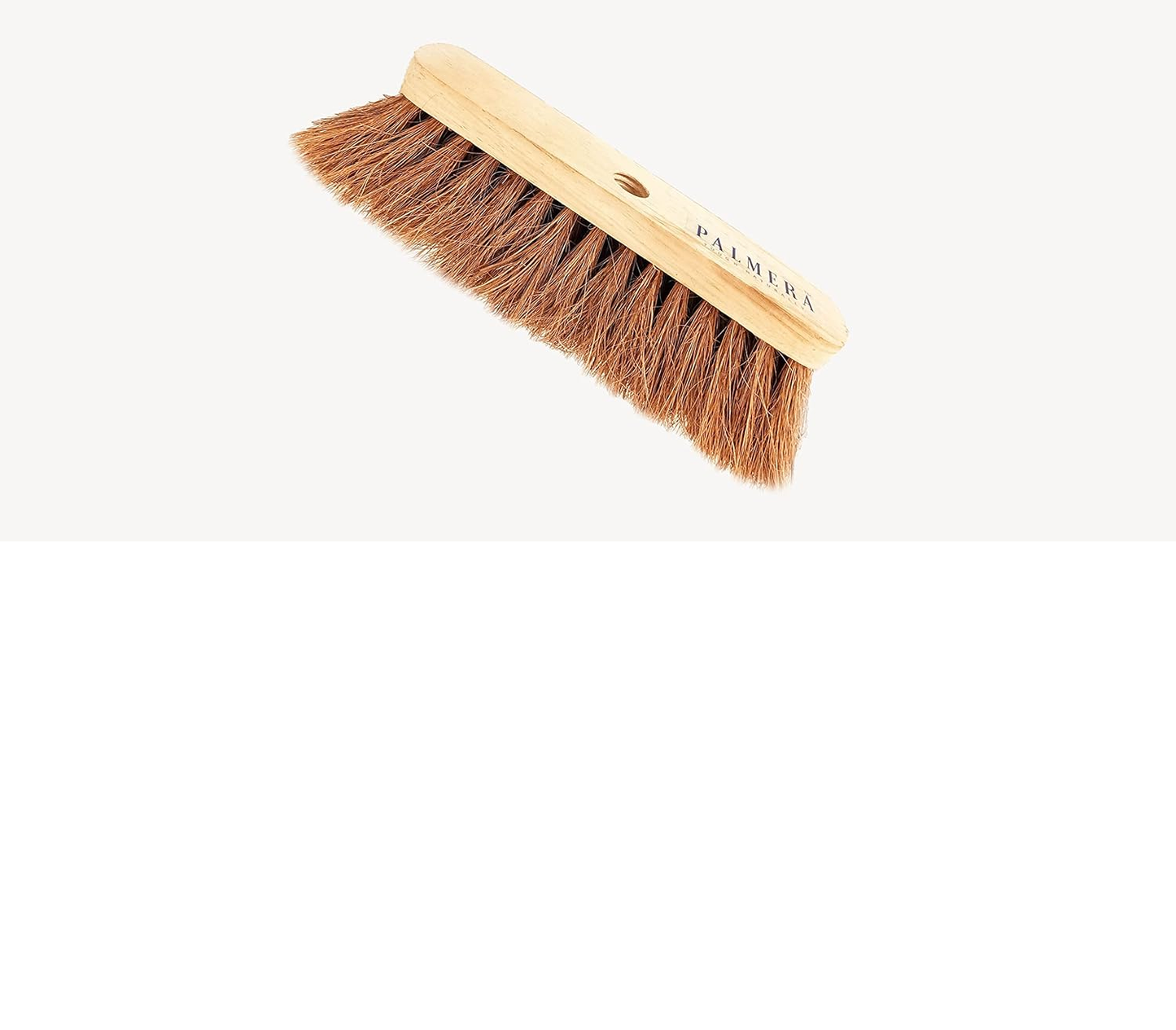 Palmera Coir Indoor Natural Lightweight Broom Head|1year Warranty|Flagged Bristle|Removes Cobwebs|CoirPro Bristle |Plastic Free|Wither Free Unlike Jhaadu|Brown 10 inch(1pc)