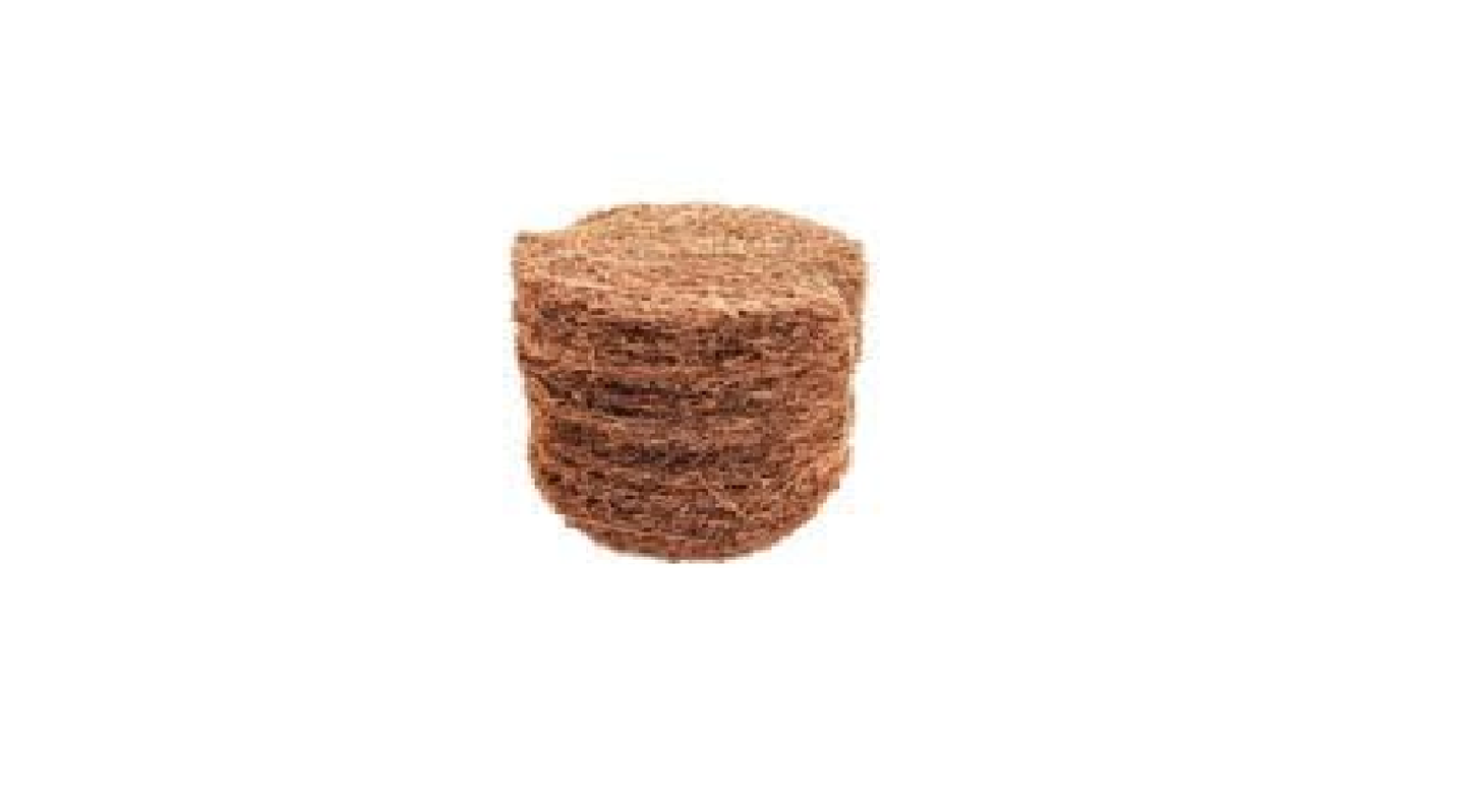 New Natural Coir Scrubber for Your Utensils (Pack of 12)