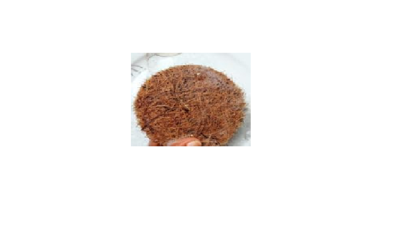 New Natural Coir Scrubber for Your Utensils (Pack of 6)