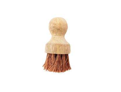 Palmera Natural Coir Tawa Brush for Spreading Oil on Dosa Tawa, Iron Tawa, Roti Tawa & Low Oil Frying on Pans (Fully Natural Food Grade Varnished Wood) (Pack of 1)